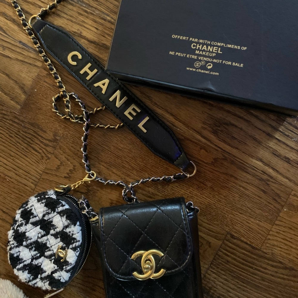 Chanel makeup bag
